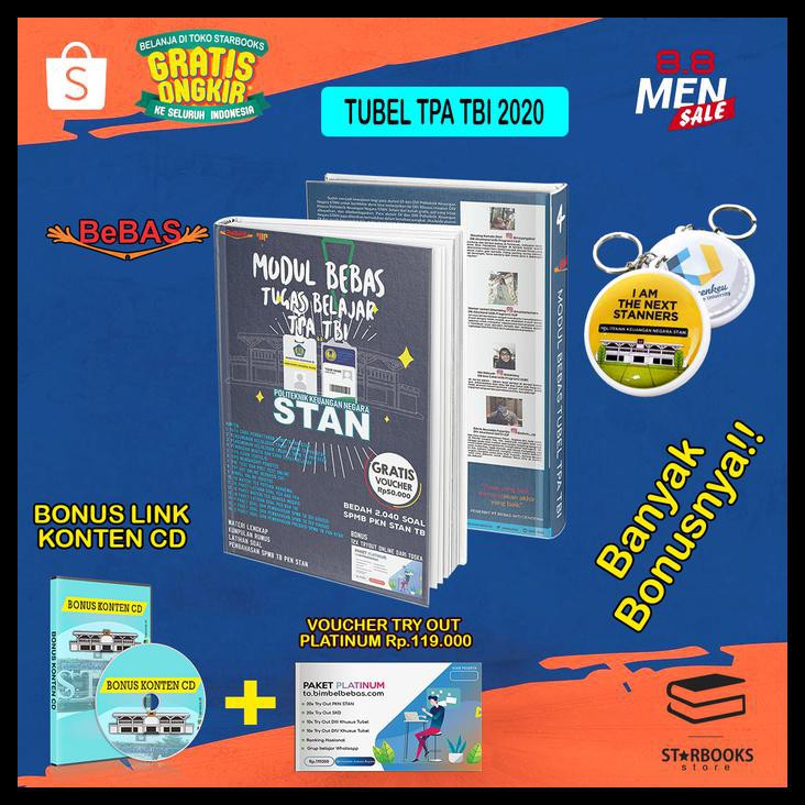 BAYAR DI TEMPAT BUKU USM STAN TUGAS BELAJAR MODUL BEBAS + GRATIS voucher TO - modul tubel