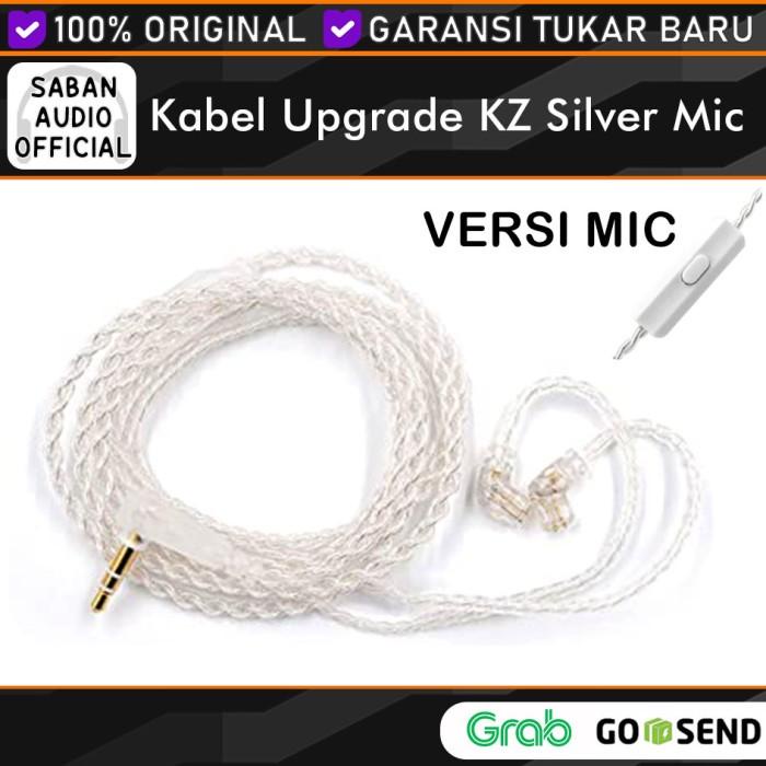 Kabel Cable Kz Upgrade Kz Silver Plated Cable With Mic Kz Zsn Pro X