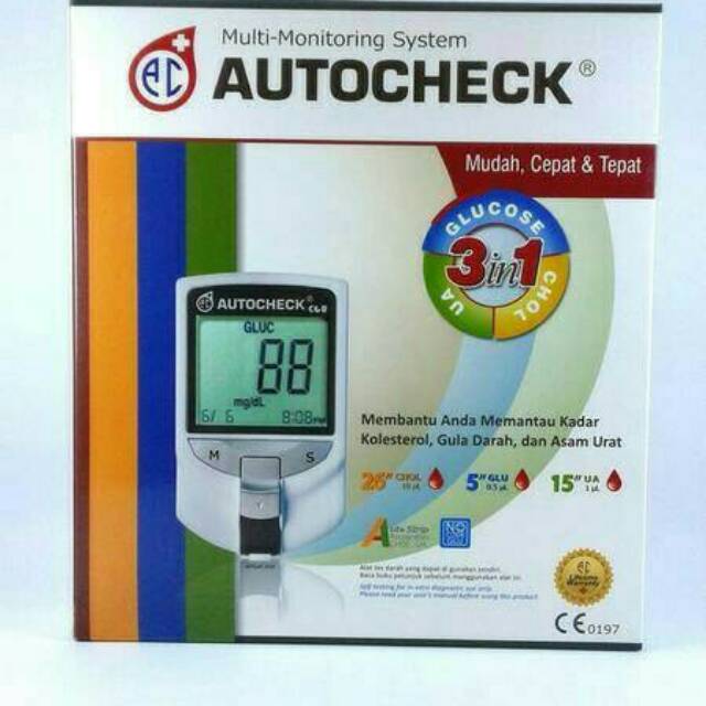 

Autocheck 3in1 gula darah n asam urat n kolestrol