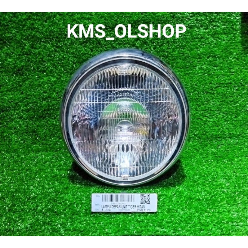 Lampu Depan Tiger Hitam / Reflector Tiger Hitam / Head Lamp Tiger Hitam merk Win