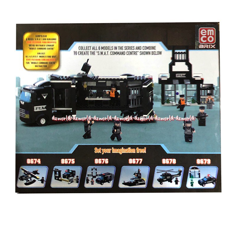 Emco Brix 8677 Swat Sea Recon Kapal Mainan Susun Brik