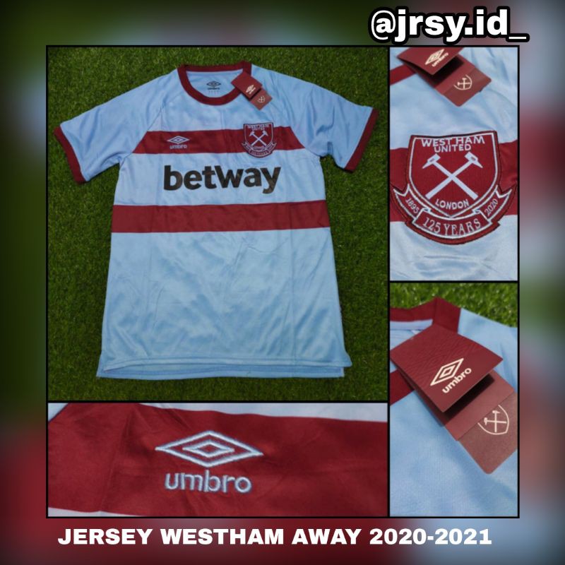 JERSEY BOLA WESTHAM AWAY 2020-2021