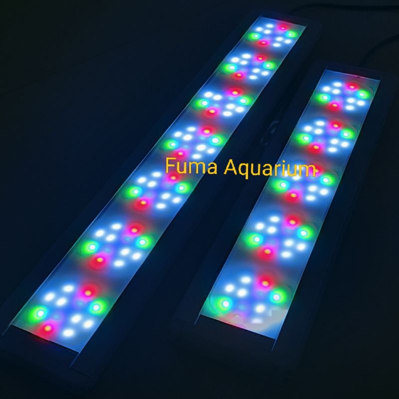 Kandila Z 600 Lampu Led Akuarium 4 warna RGBW 24 Watt 60-70cm Aquarium Aquascape