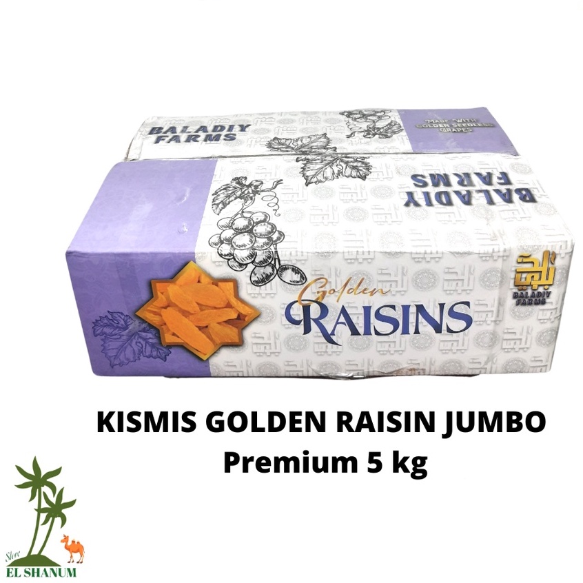 

Kismis golden raisin 5kg Dus KUNING / Kismis Murah / Kismis Asam Manis / Kismis / Oleh oleh haji