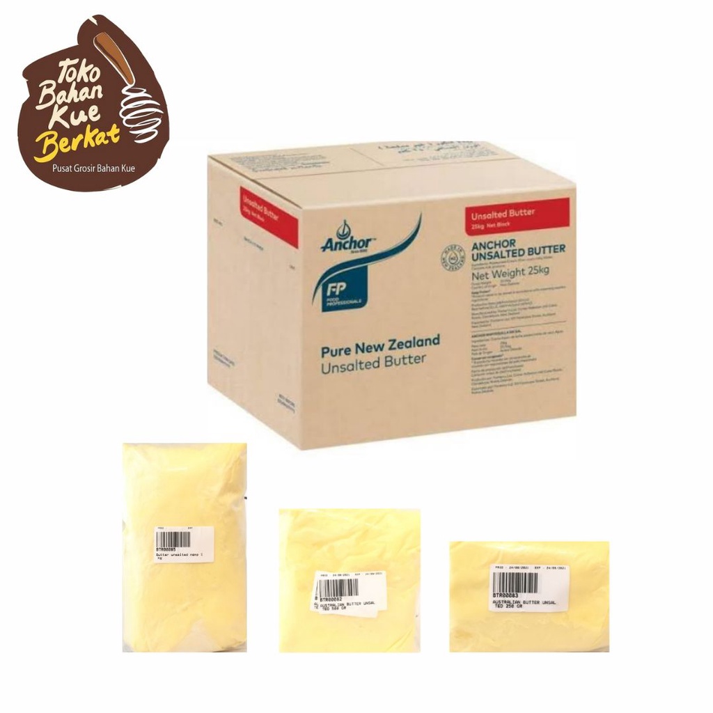 BUTTER ANCHOR UNSALTED REPACK 250 GR / MENTEGA TAWAR