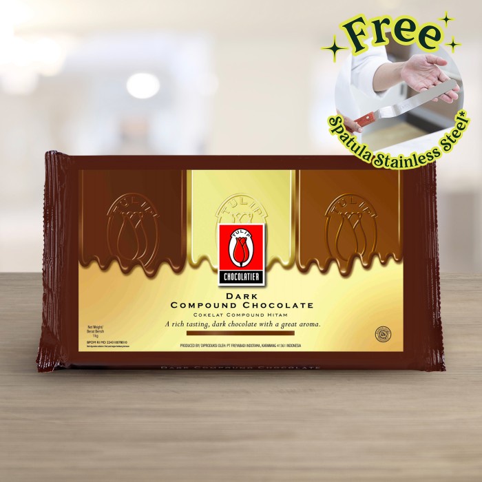 

ORIGINAL MURAH Tulip Chocolatier Dark Compound Chocolate 1Kg