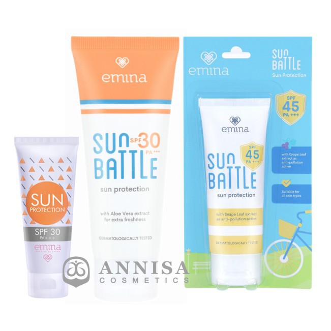 Emina Sun Battle SPF30 PA+++ 60ml / Emina Sun Battle SPF 45 PA+++