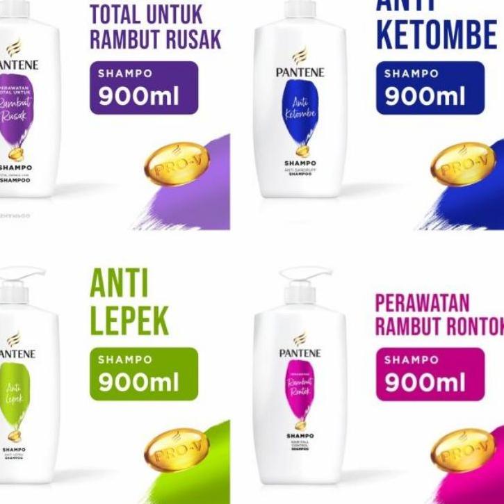 Trendy Shampoo Pantene 900ml / Pantene Shampoo Anti Ketombe, Anti Lepek, Rambut Rontok