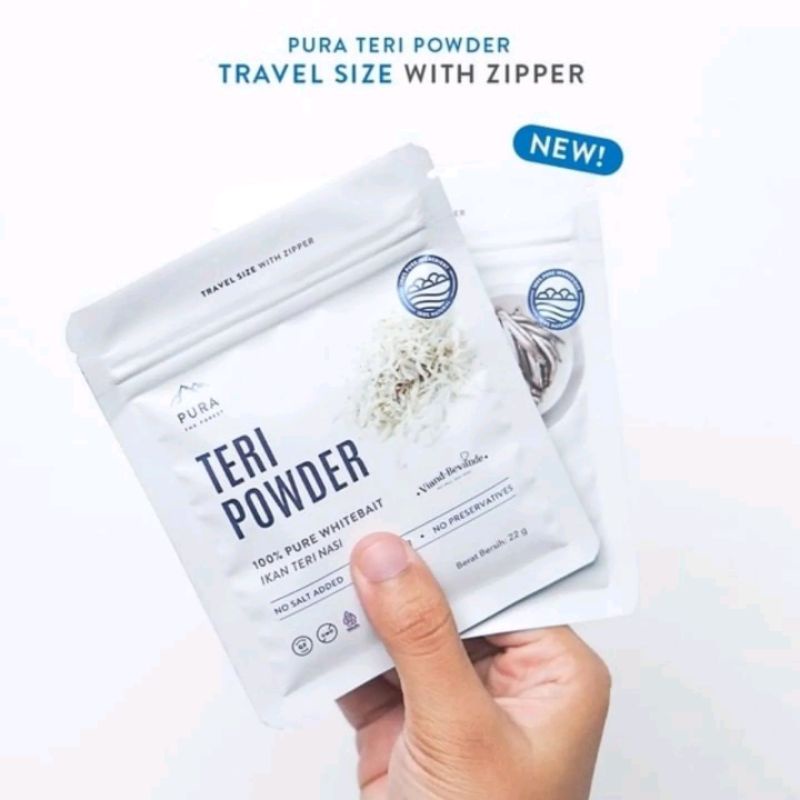 Viand Bevande / Pura Anchovy Powder (ikan teri) / Whitebait Powder (ikan teri nasi) / Pura 80gr / 22gr