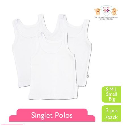 Libby Singlet Kaos Dalam Putih [ 2L XL XXL ]