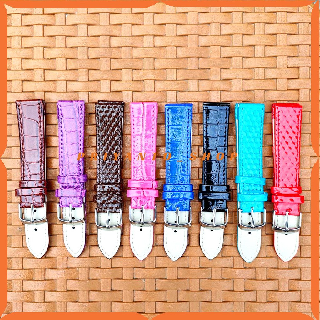 TALI JAM TANGAN KULIT LEATHERS STRAP PRIA WANITA 20MM MOTIF FASHION B20.