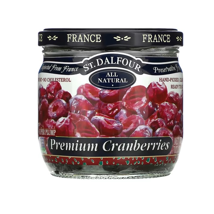 St. Dalfour Premium Cranberries Super Plump All Natural 200 Gram