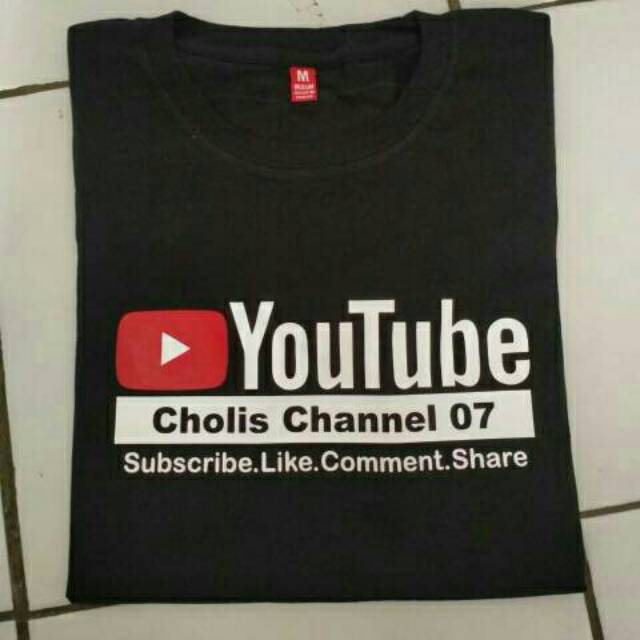 Kaos Murah youtube Nama Channel suka suka / T Shirt youtube bebas nama channel