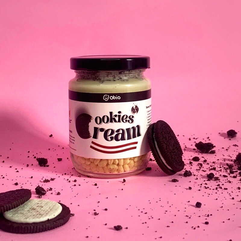 Choco Jar - Cookies Cream (Obio Crunch) 250gr- (Cemilan Viral Tiktok / Choco Crispy)