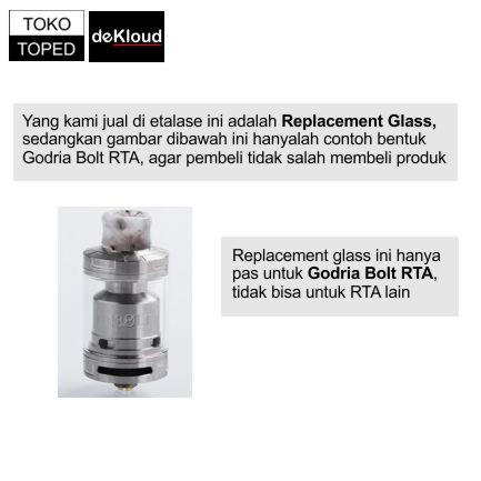 Godria BOLT 24mm Replacement Glass  | kaca tabung