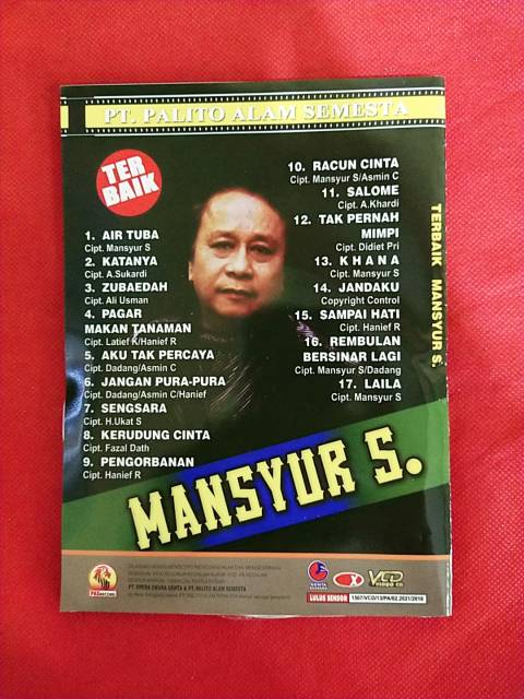Murah banget VCD original karaoke terbaik Mansyur s