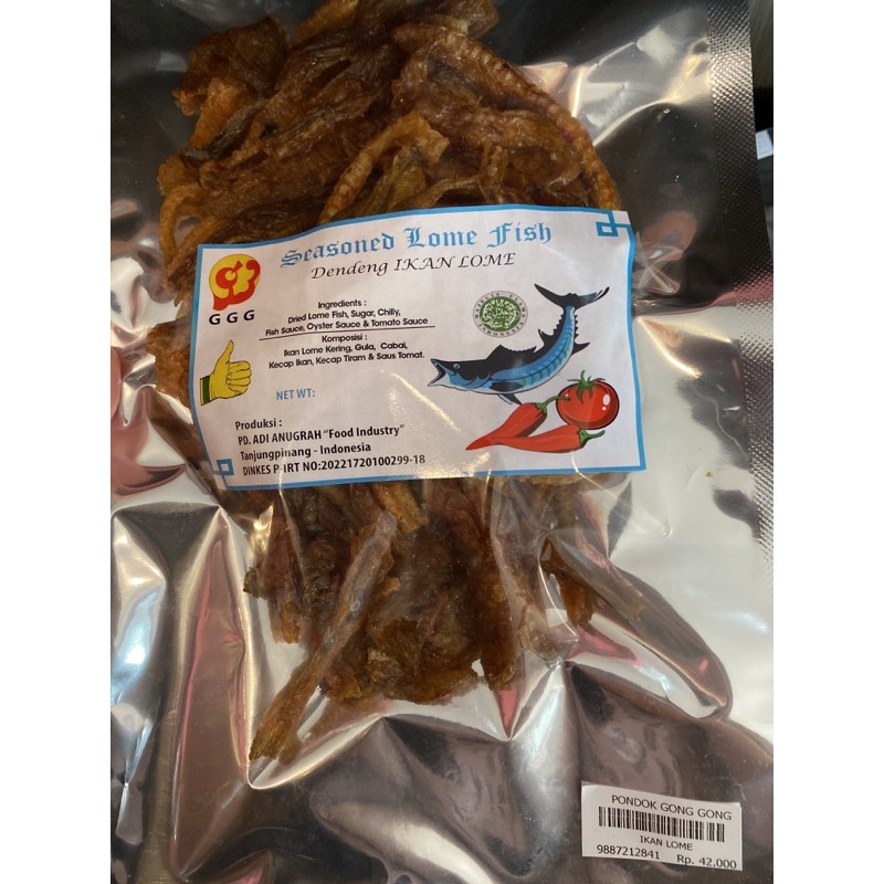 

dendeng ikan lome