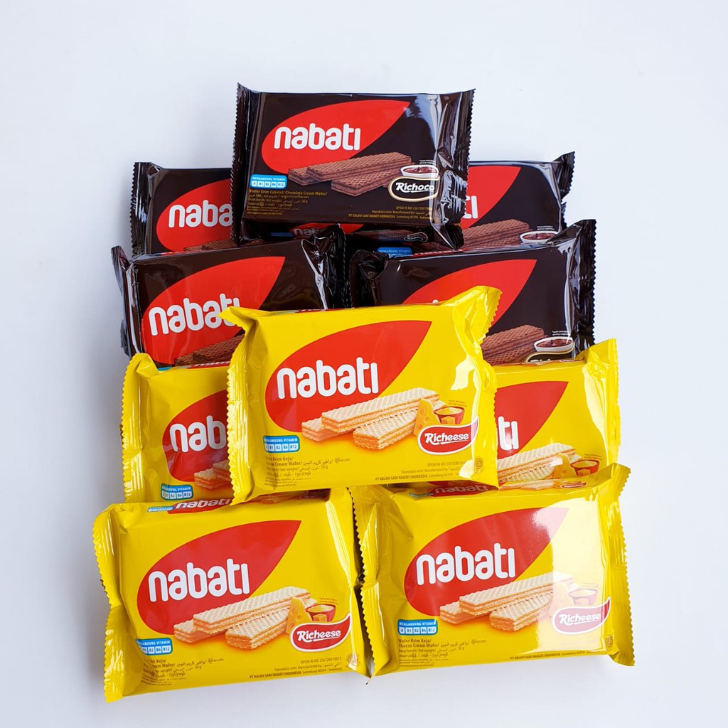 NABATI 2000 SNACK WAFER RICHEESE / RICHOCHO 50GR (LANGSUNG DARI PABRIK)