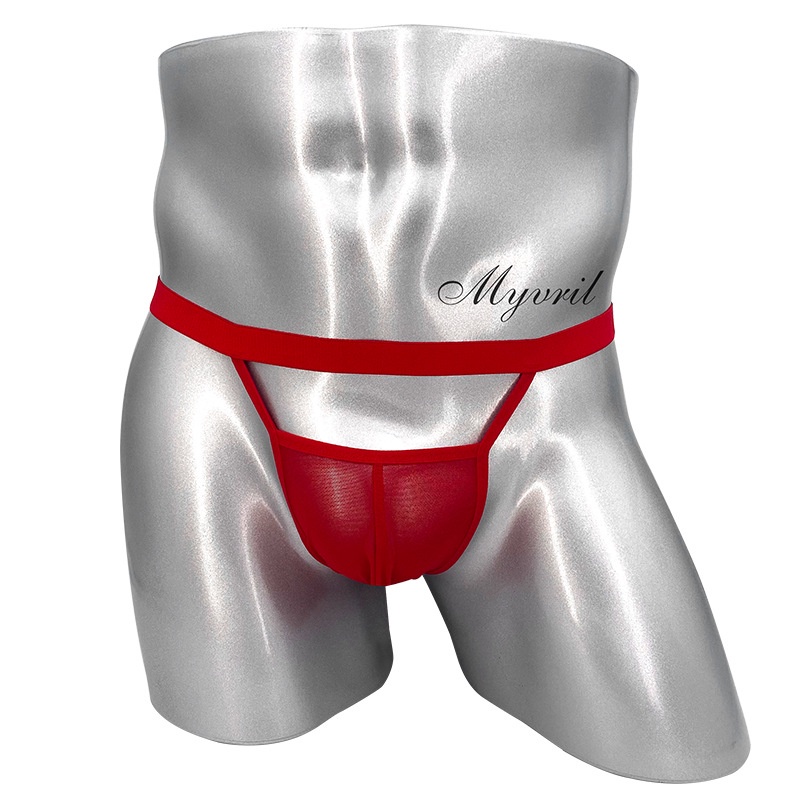 G String Pria Tipis Sexy Thong Mini Besain belakang berongga Celana Dalam Brief Y058