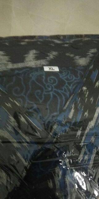 Kemeja Batik Pria Modern Motif Wajik Biru Dan Wajik Coklat