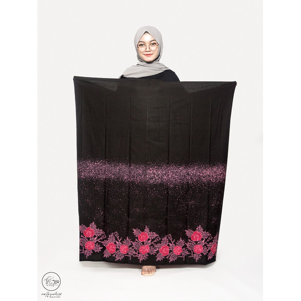 SARUNG KANJENG| SARUNG BATIK WANITA SEMI TULIS MOTIF GLORY ROSE LIMITED SERIES