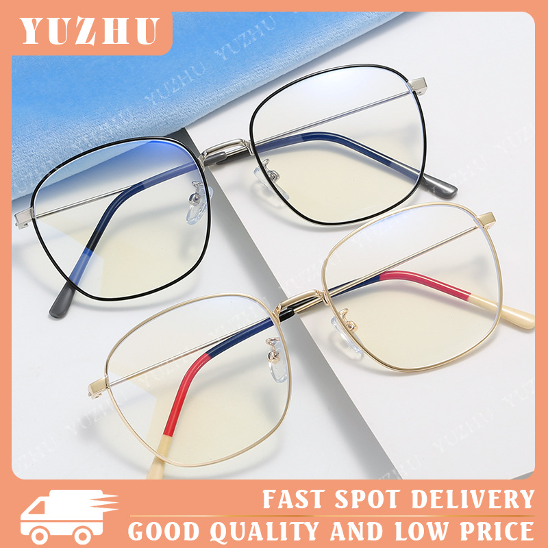 (YUZHU) COD Xiao Zhan Co Branded Round Frame Fashion Street Shooting Kacamata Bingkai Serbaguna