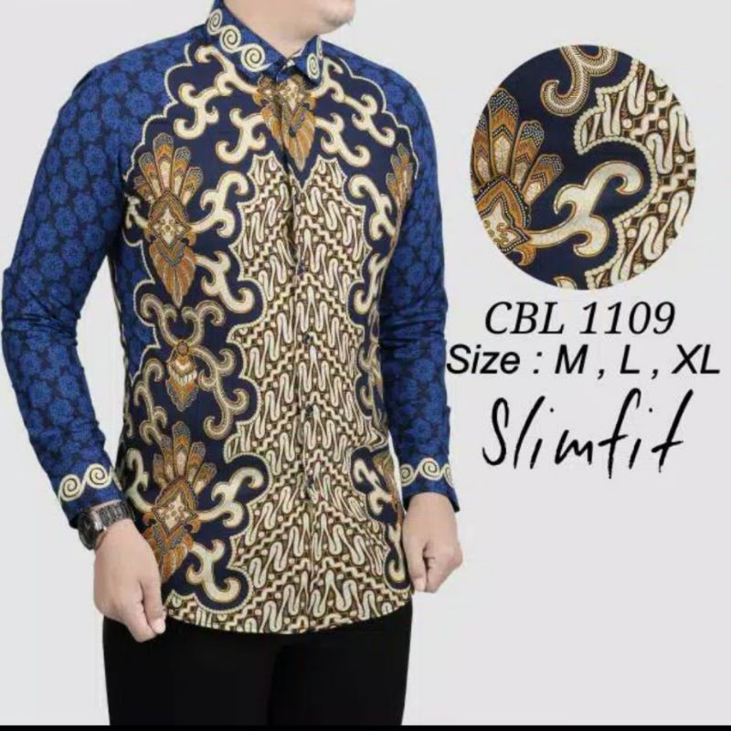 KEMEJA BATIK PRIA LENGAN PANJANG