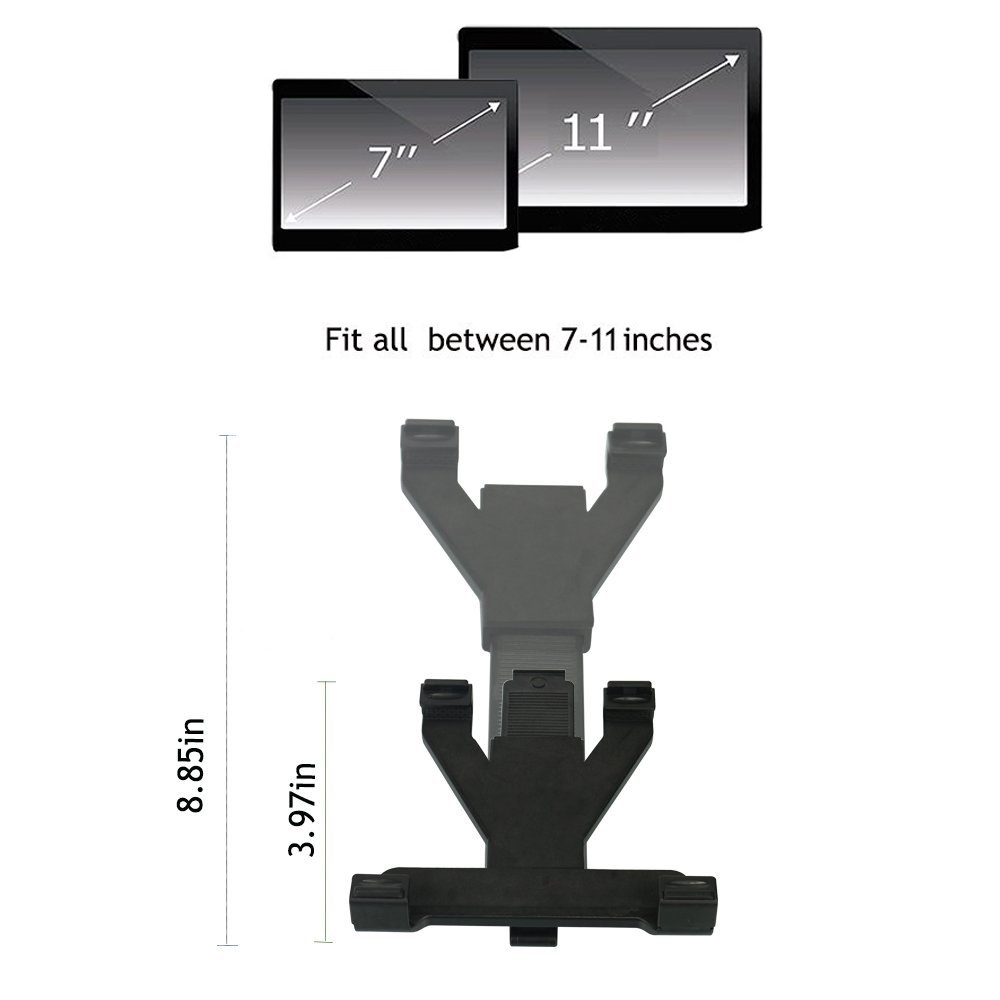 Homhu Stand Holder Tablet IPAD Air Mini Pro 1 2 3 4 Rotasi 360 Derajat Untuk Kaca Depan Mobil Samsung