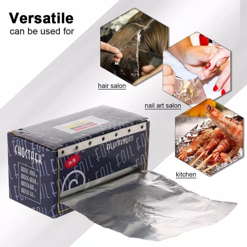 Alumunium Foil Kertas Highlight Rambut/Pewarna rambut Dan Nail Art
