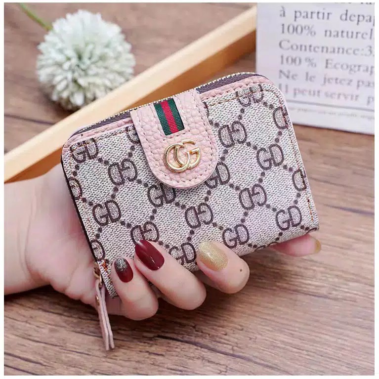 DOMPET WANITA MINI KC18 IMPORT MOTIF GD LIPAT MURAH ORIGINAL