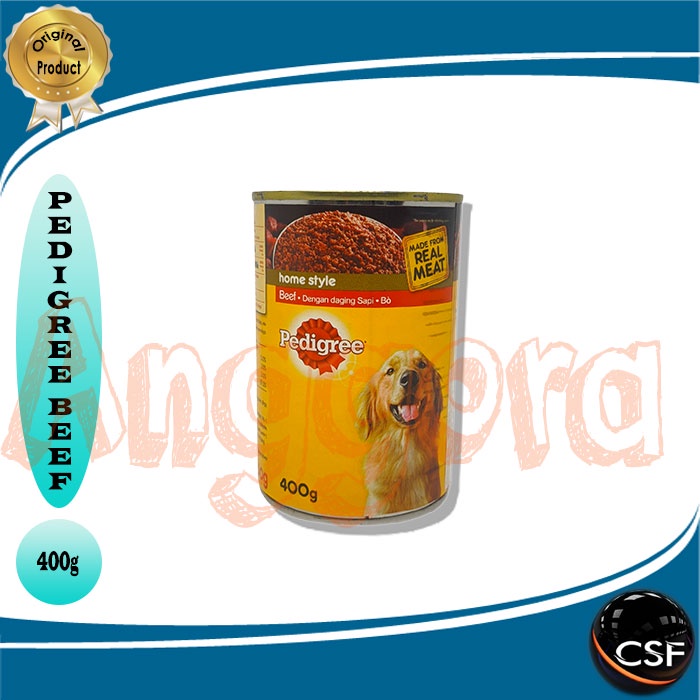 Makanan Anjing basah Pedigree BEEF kaleng 400gr