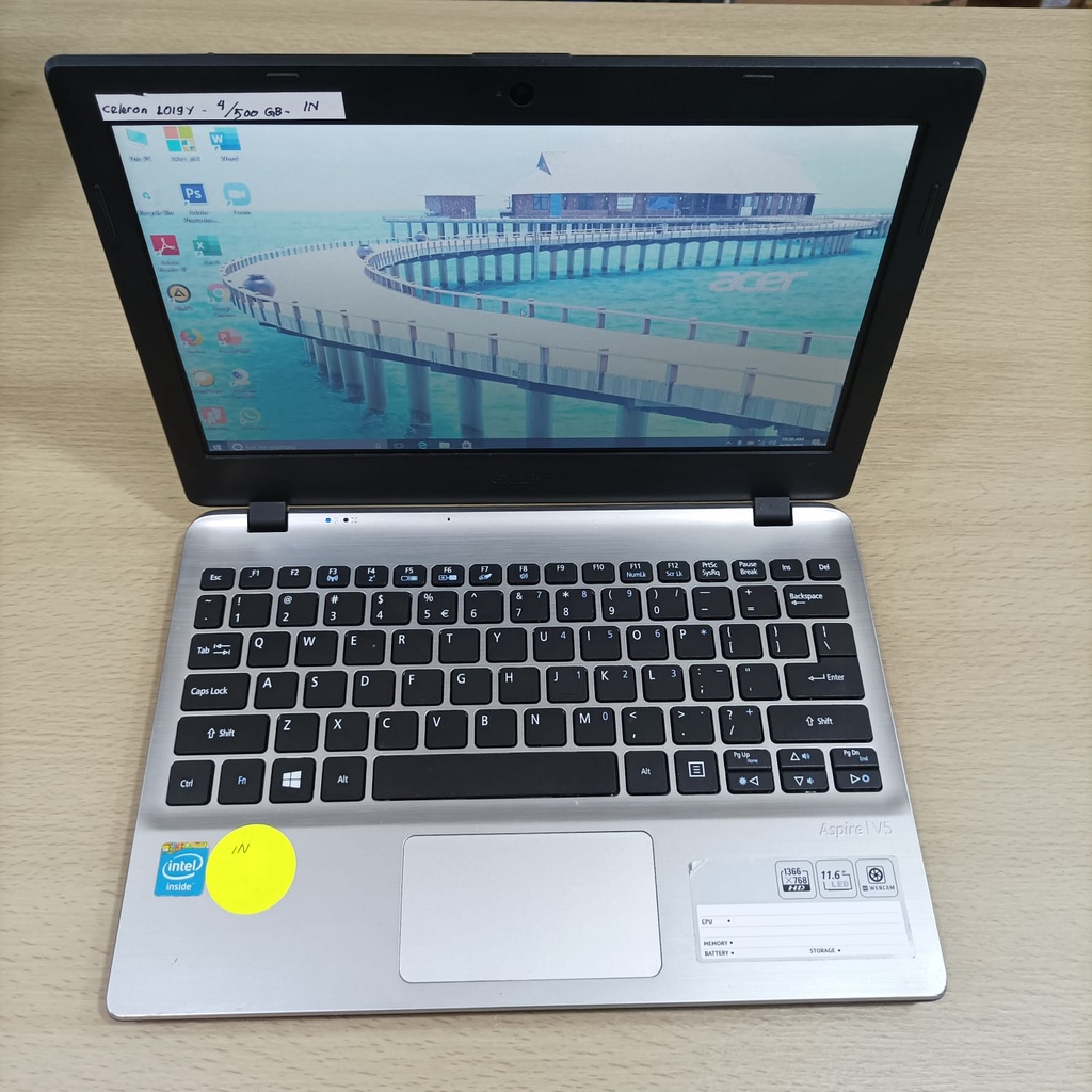 Laptop Leptop Seken Second Bekas Acer Aspire V5 intel celeron murah RAM 4GB HDD 500 GB Original berk