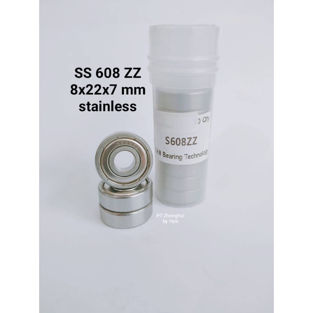 KNB Bearing S 608 zz Stainless isi 1 pcs