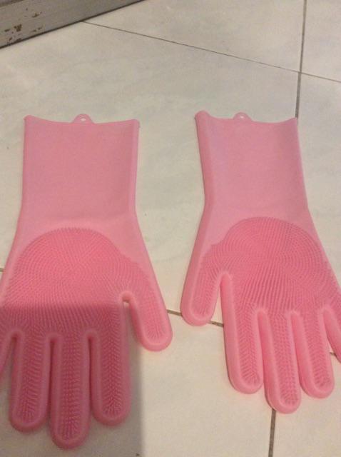 Sarung Tangan Masak Silikon / Magic Glove Brush 1 Pasang Sarung Tangan Cuci Piring