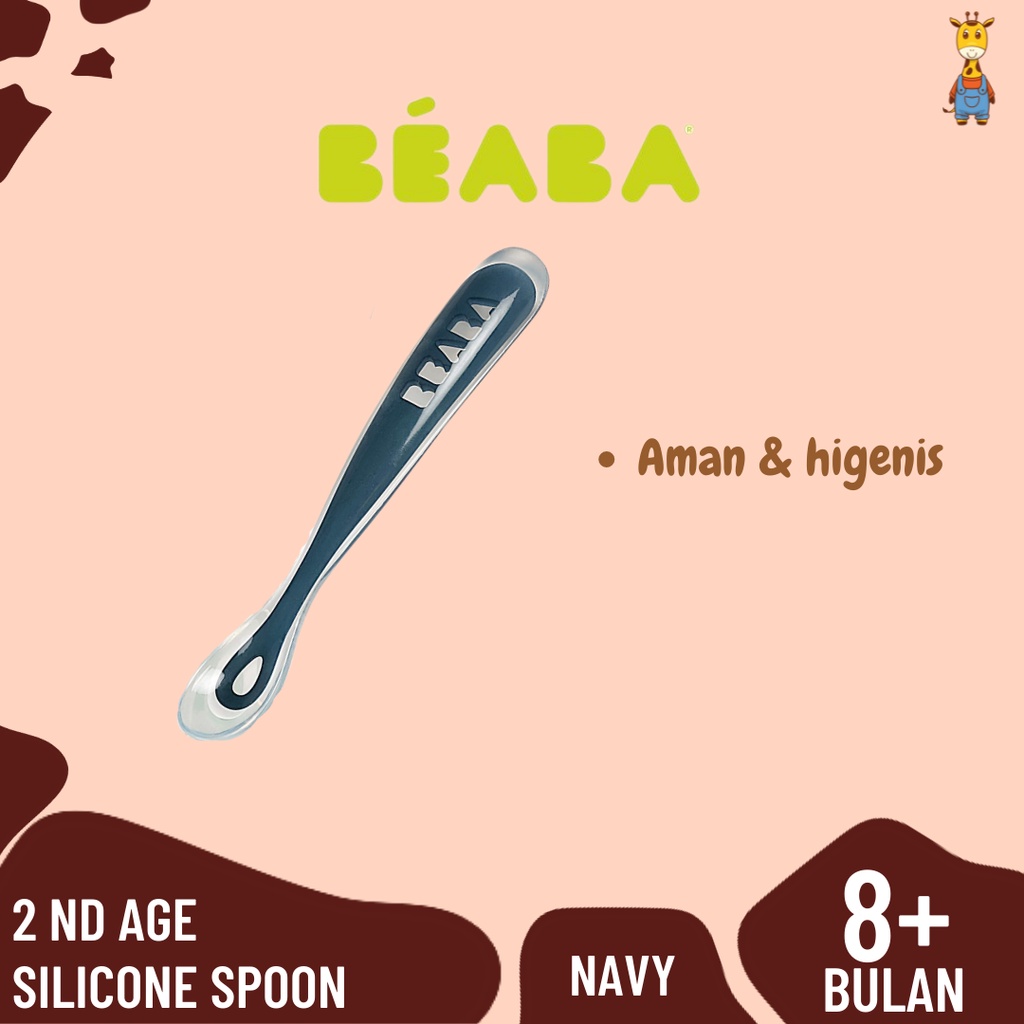 [1 PCS] Beaba 2nd Age Silicone Spoon