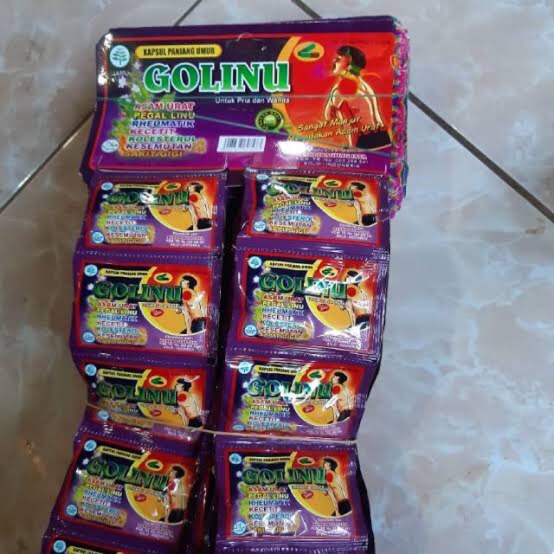 GO LINU ORIGINAL KAPSUL ASAM URAT , PEGAL LINU DAN REUMATIC
