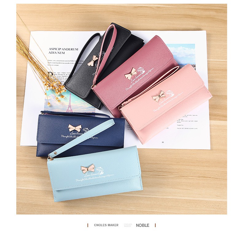 (COD) Dompet Lipat Wanita Dompet Panjang Wallet MALLSHOPPING