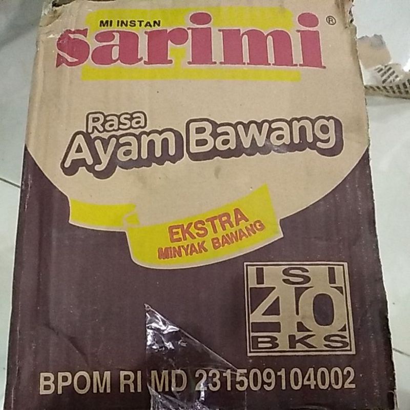 Sarimi Ayam Bawang 1 dus isi 40 bks x 75gr