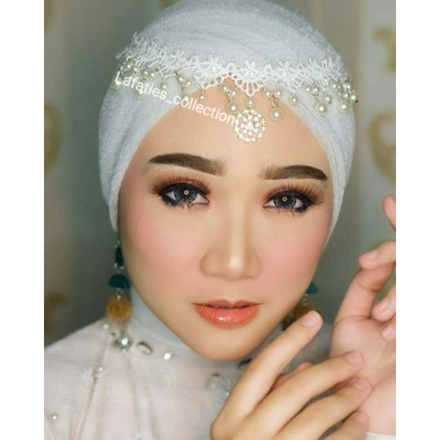 BIN-09 Headpiece bindi headchain hiasan dahi aksesoris hijab rambut pesta