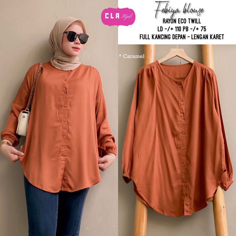 Atasan Wanita Blouse Rayon Febiya by Cla Hijab