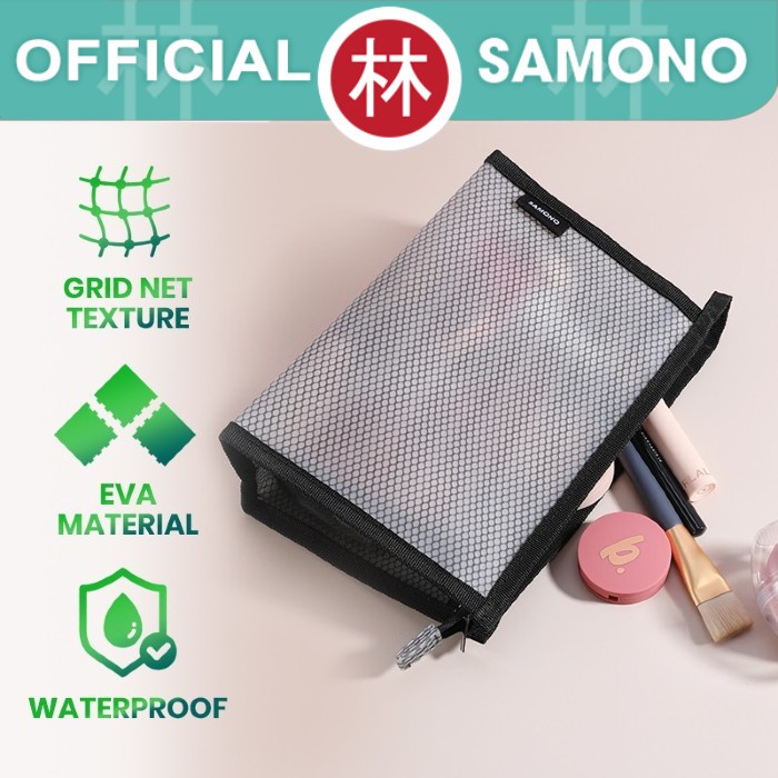 Samono SMB003 Pouch Kosmetik Organizer Dompet Jaring Serbaguna