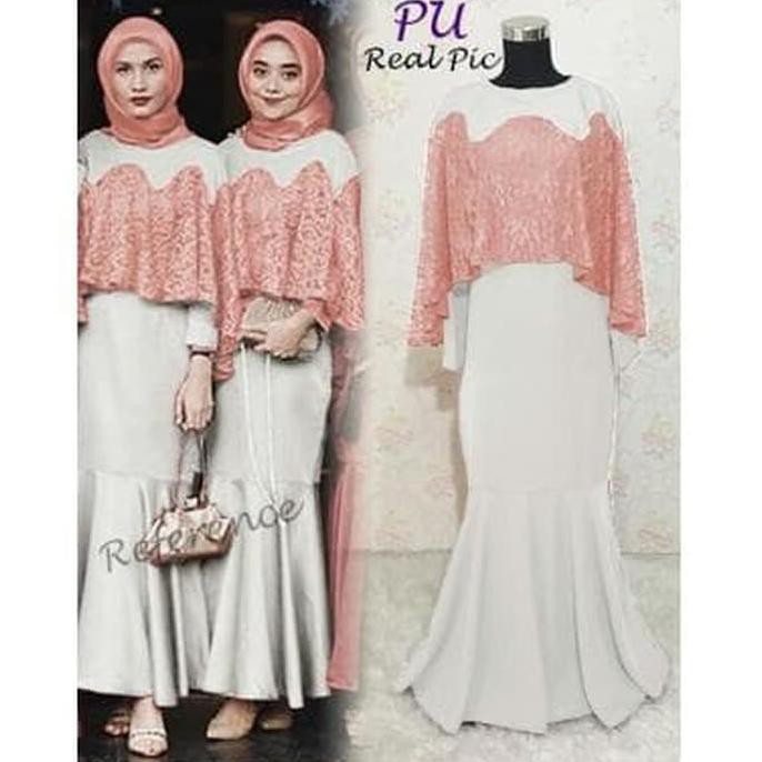 Yang Baru Keren Promo Latifa Syari (Pu) Baju Maxi Dress Muslim Busui Gamis Wanita Dewasa - Maroon