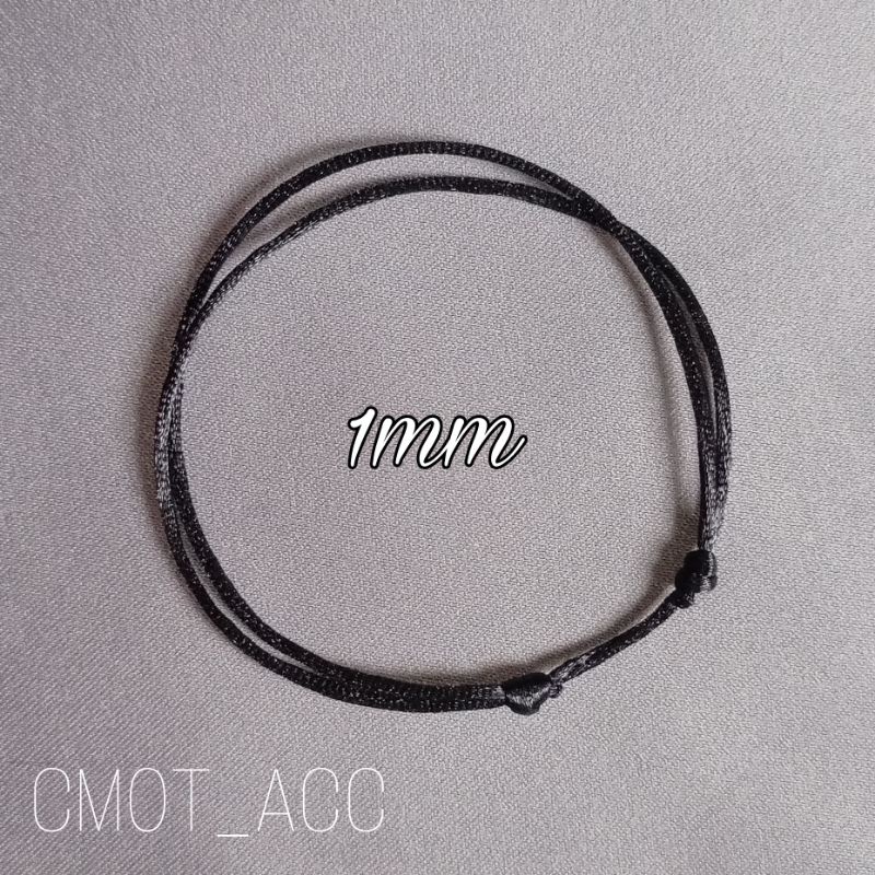 GELANG POLOS TALI SATIN 1mm/2mm