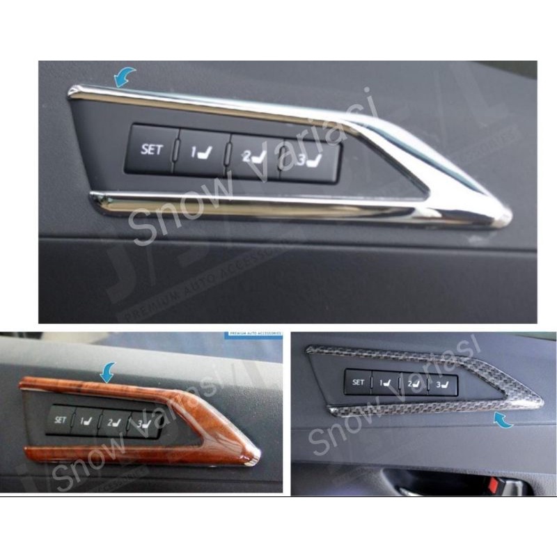 All New Alphard 2015 cover control panel chrome Wood Carbon