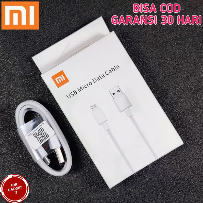 KABEL DATA XIAOMI ORIGINAL ORI FAST CHARGING CHARGER XIOMI REDMI 4A 4X 5A 6A 7A 5+ PLUS MICRO USB