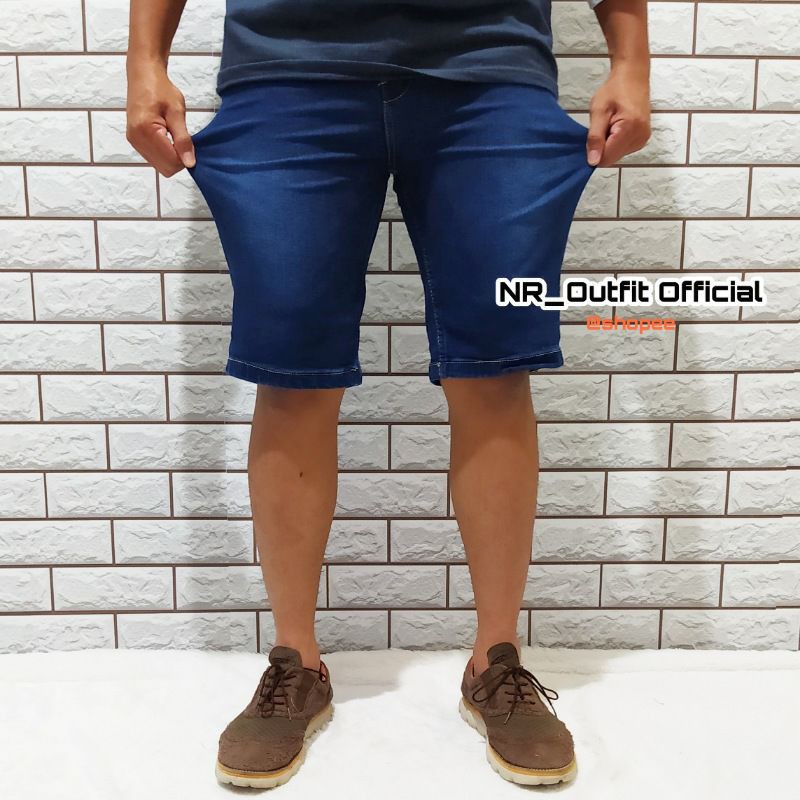 Celana Pria Jeans Pendek Slim Fit Cowok Skinny Casual Terlaris Size 27-38 NR_Outfit Official COD