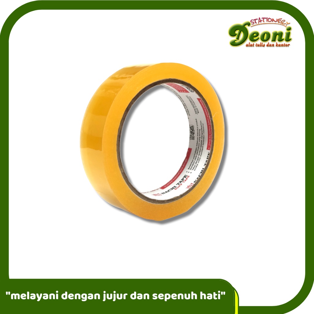 

NACHI Stationery Tape Lakban Isolasi Kantor 24mm 72 Yard