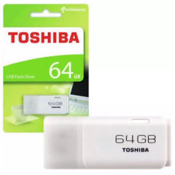 Flashdisk 64GB Toshiba Hayabusha Flashdisk Free Micro USB OTG-White