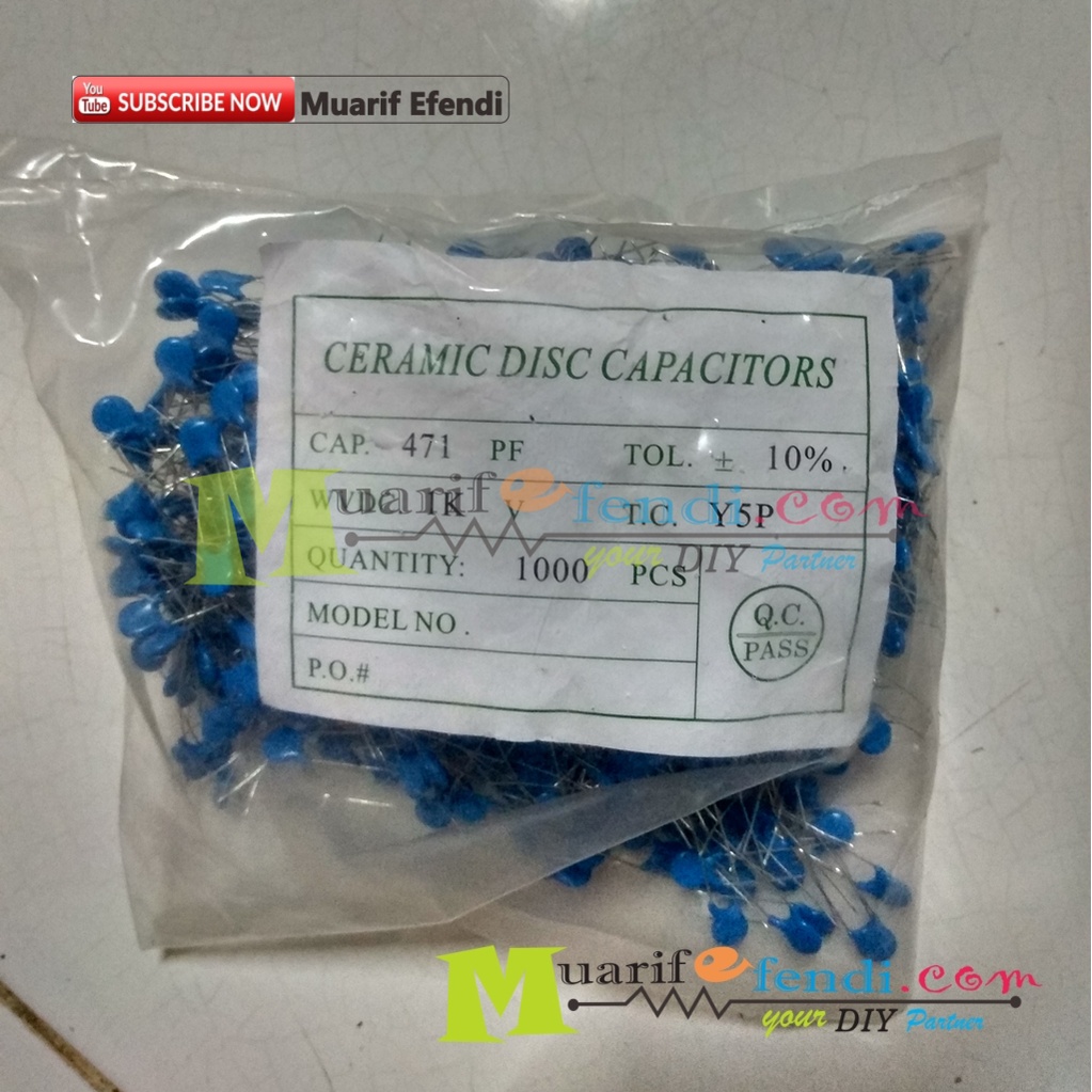 Capasitor 471 1kv 471 1 kv warna biru 470pf 1000v HV high voltage 470 pf 1000 v keramik ceramic