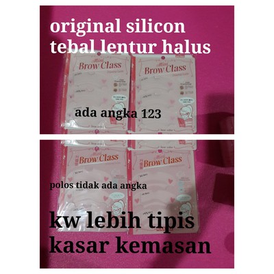 Cetak alis / brow class isi 3 silicone tebal original